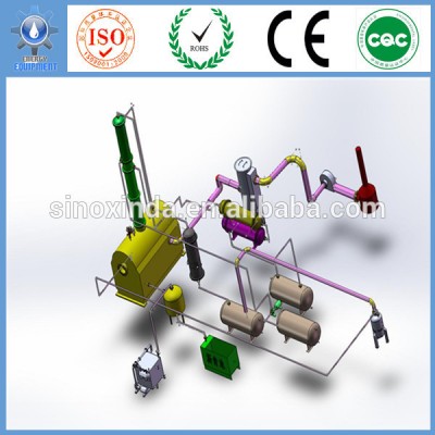 Continuous Process 20Tons Capacity Crude Oil Sludge Distillation Machine