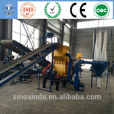 waste tyre recycling plant on waste rubber grinding granules machine