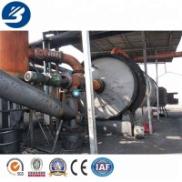 Professional continuous waste plastic recycling pyrolysis equipment